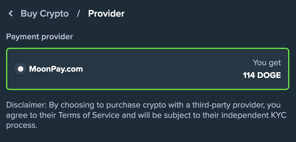 Stake DOGE payment option image 8 here