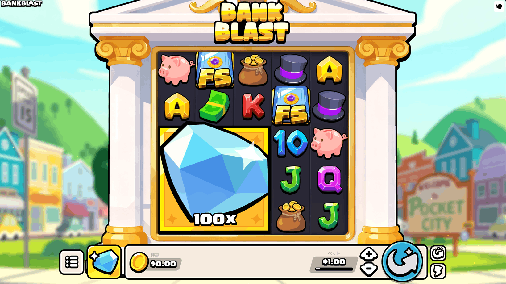bank blast game display